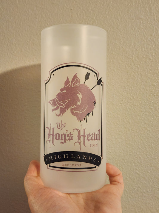 Magical Hog's Head Inn 20oz Frosted Libbey Glass