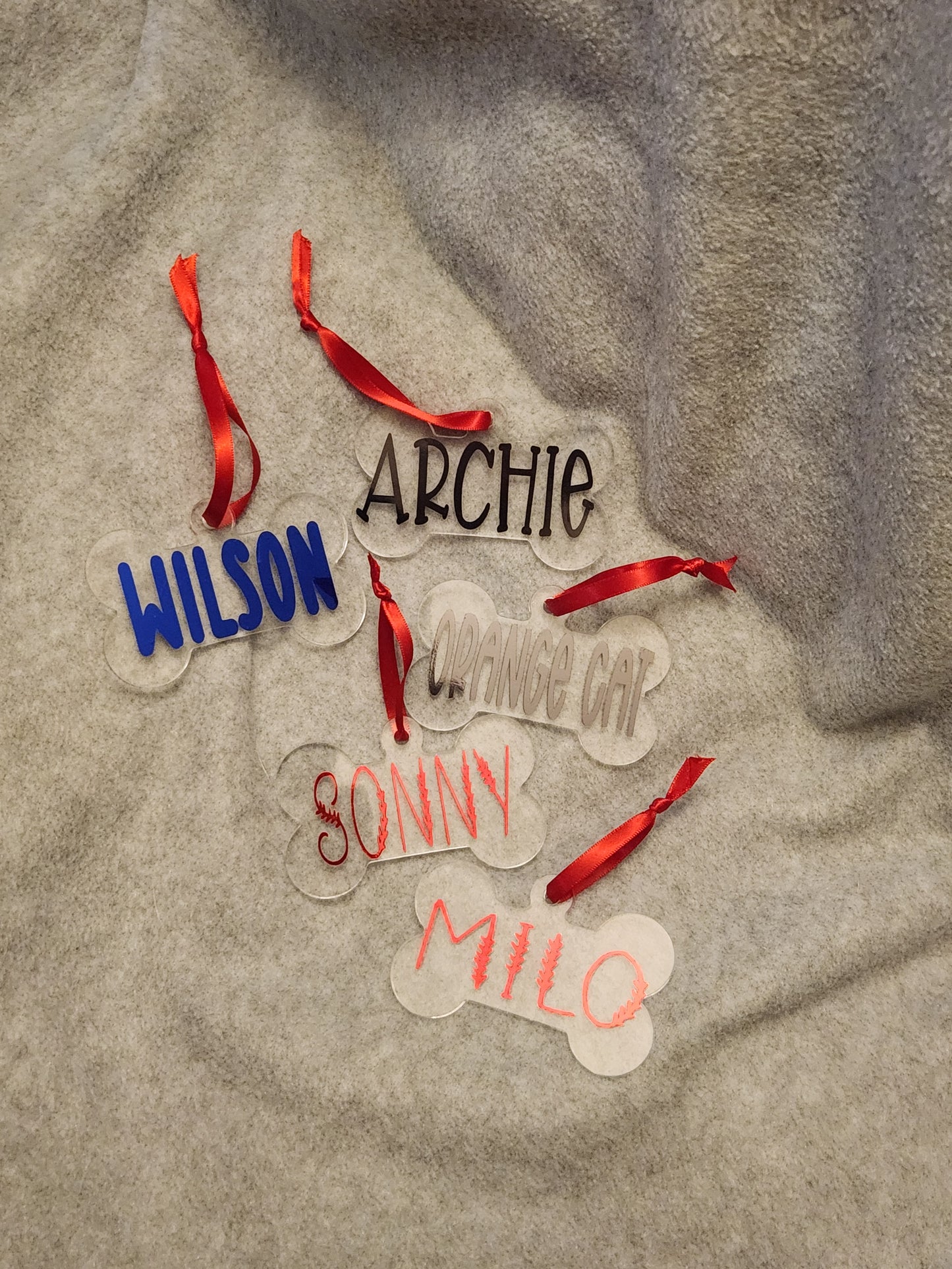 Acrylic Bone Ornament