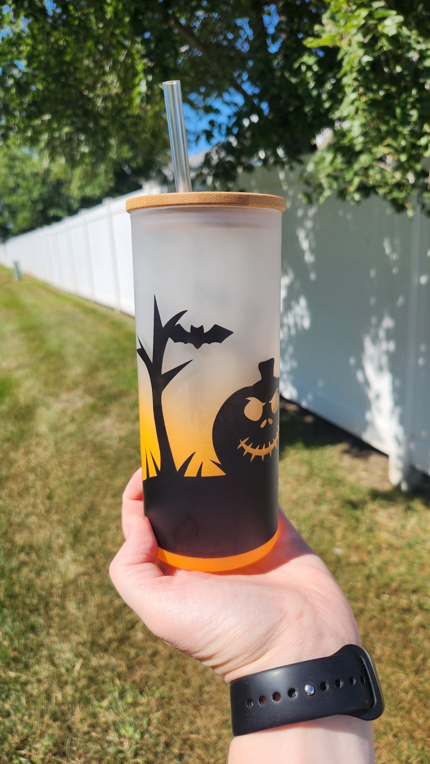 Orange Pumpkin Halloween Libbey Glass