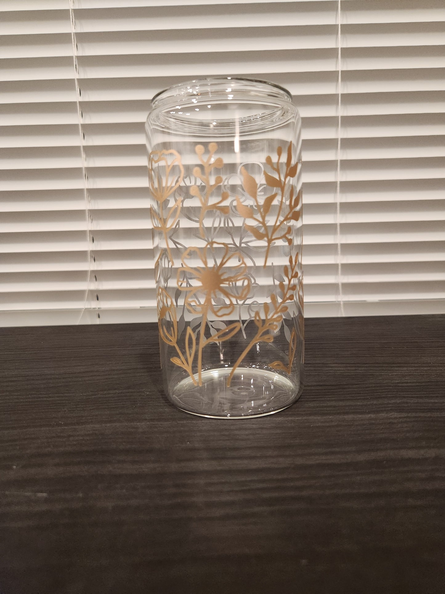 Wild Flowers 16oz Libbey Glass