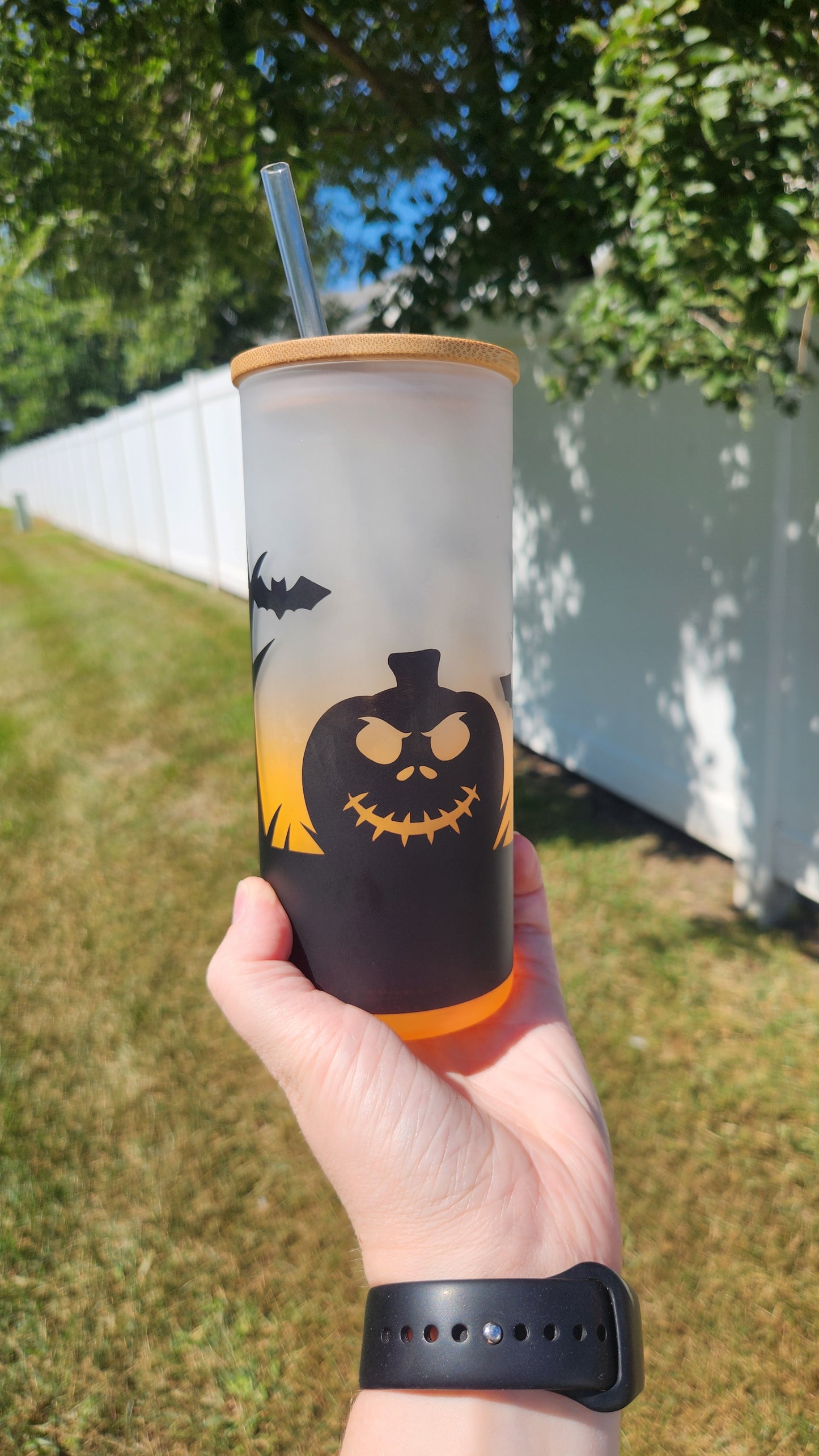 Orange Pumpkin Halloween Libbey Glass